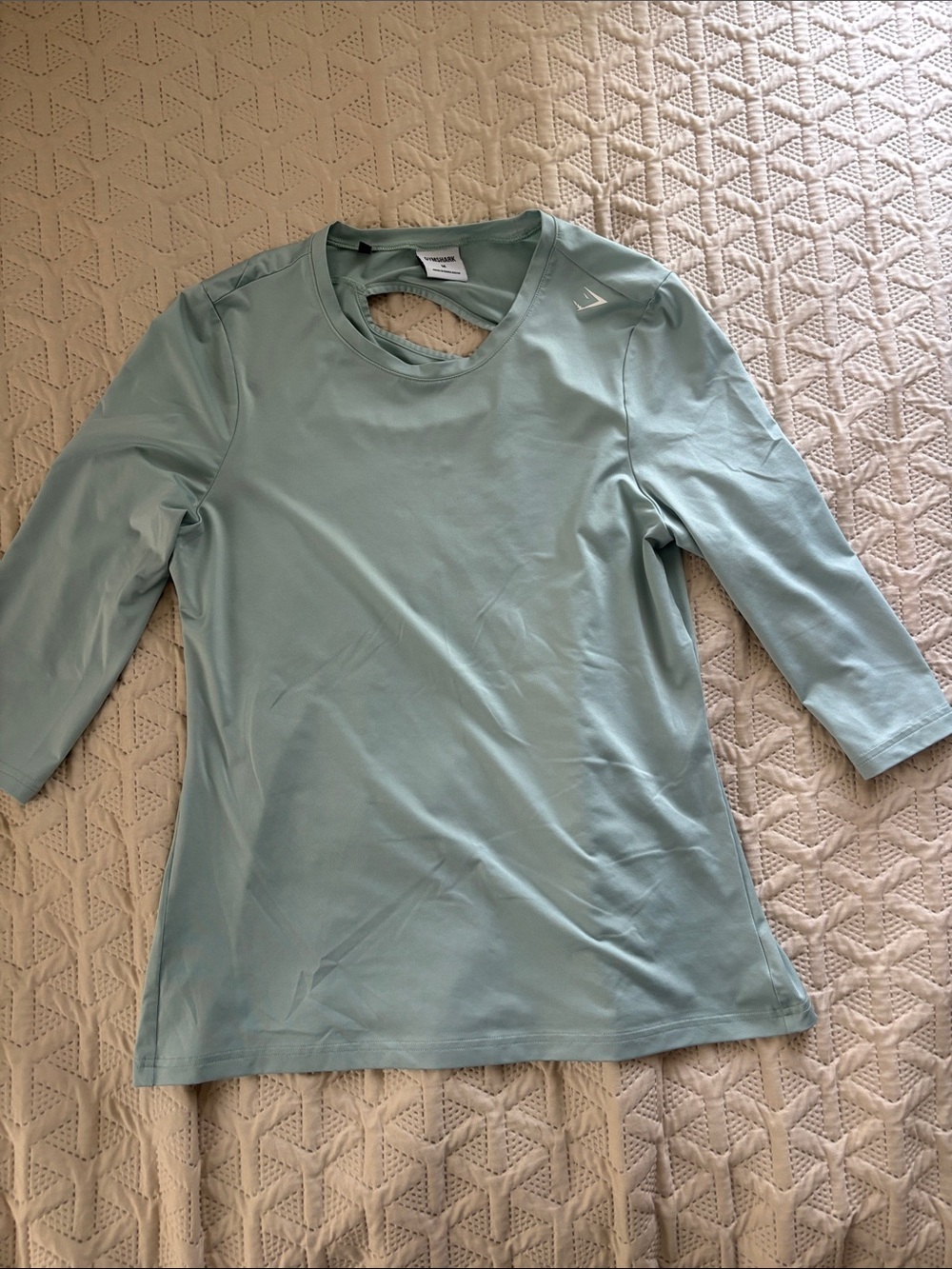 Gymshark Women's Mint Green Long Sleeve Athletic Tee